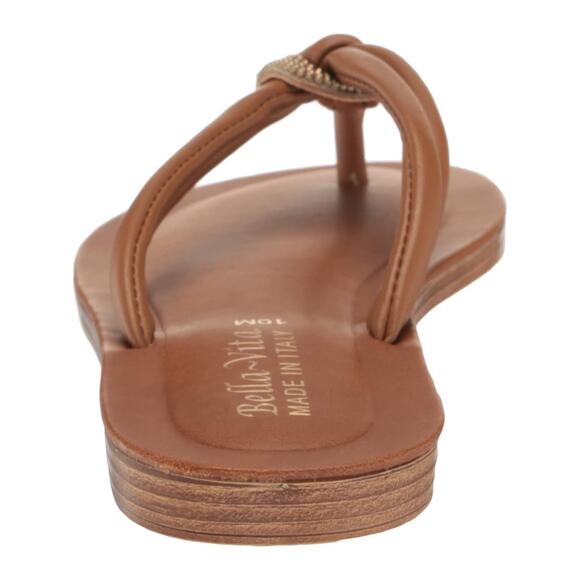 Bella Vita Women Zev-Italy Flip Flop Thong Sandals Size US 9.5W Tan Brown - Picture 4 of 6
